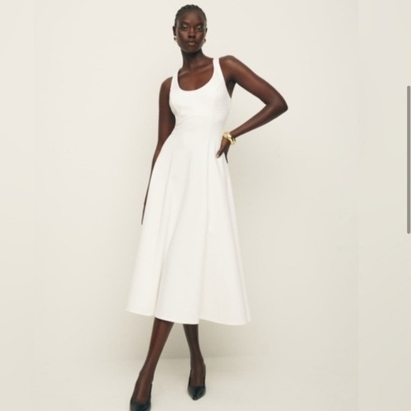REFORMATION Mikol Knit Dress in White M - Picture 2 of 9
